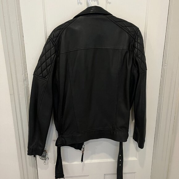 All Saints Leather Jacket Mens (M) - Picture 3 of 3
